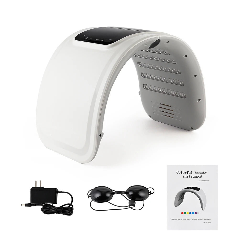 7 Colors LED Photon Machine With Nano Spray Skin Moisturizing Face&Body Mask Salon SPA Home Use Skin Rejuvenation Acne Skin Care