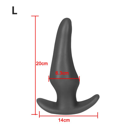 Soft Anal Plugs for Gay Men Prostate Massage Liquid Silicone 35-80mm Huge Butt Plug Anal Training Comfortable To Wear But Plug