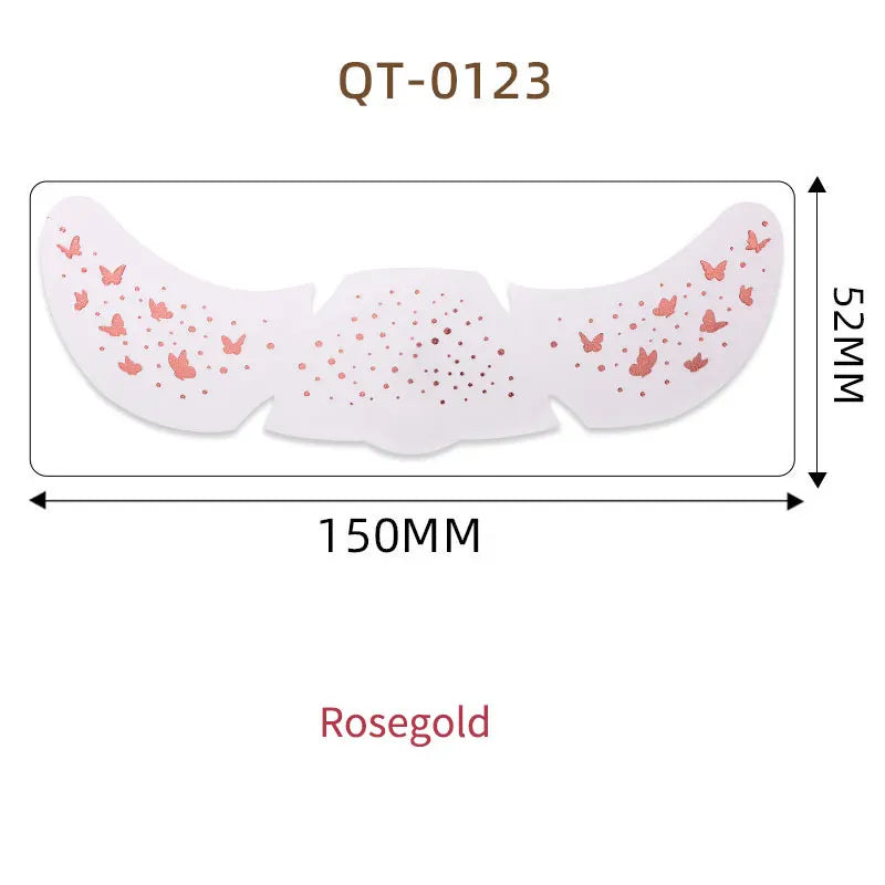 1pc Hot Stamping Freckles Makeup Sticker Metallic Radiation Golden Silver  Fake Freckles Temporary Tattoo Stickers Face Makeup