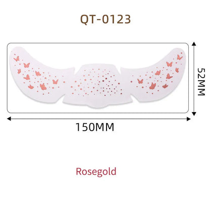 1pc Hot Stamping Freckles Makeup Sticker Metallic Radiation Golden Silver  Fake Freckles Temporary Tattoo Stickers Face Makeup