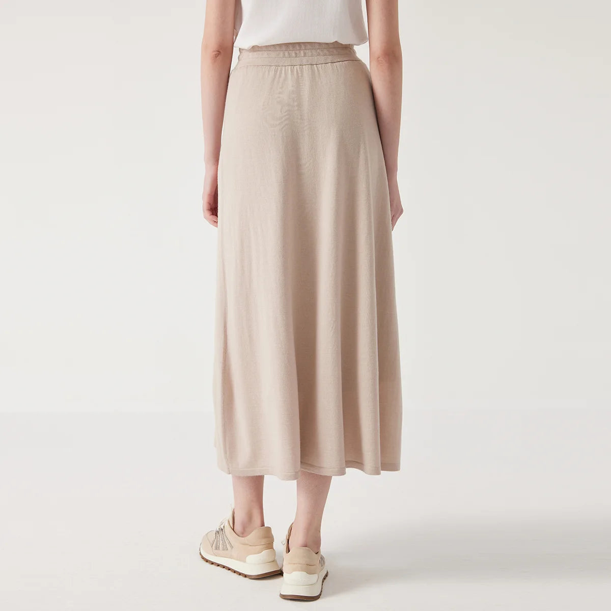 BC1040 Luxurious Clothes Ladies Embroidery Merino Wool Silk Skirts Womens Clothing Elegant Summer