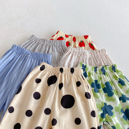 Baby Boys And Girls Summer New Style Casual Trousers Children's Clothes Loose Kids Harem Pants Popular Design Child Long Pants