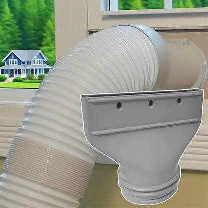 1/2PCS 1.5M Flat Mouth Joint Exhaust Duct Portable Mobile Air Conditioner Window Duct Pipe Connector Exhaust Systems Accessories
