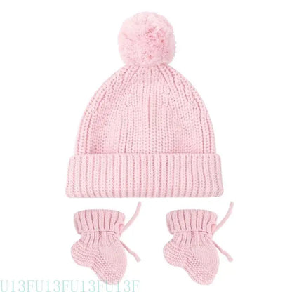 U13F Cosy Hand Crochet Baby Booties and Knitted Hat Set for Newborns Soft and Warm Knitting Socks Bonnet for 0-6 Months