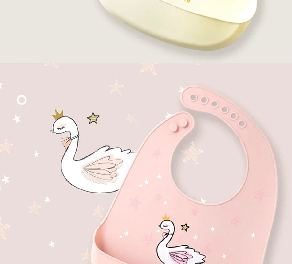 Soft Silicone Baby Bibs Boys Girls Stuff Waterproof Bib Feeding Infant Newborn Cartoon Aprons Toddlers Bibs Burp Cloths Bandana