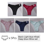 FINETOO 3/5Pcs Cotton Brazilian Panties Women's Panties Sexy V Waist T-Back Underwear Female Soft Underpants Lady Bikini Lingeri