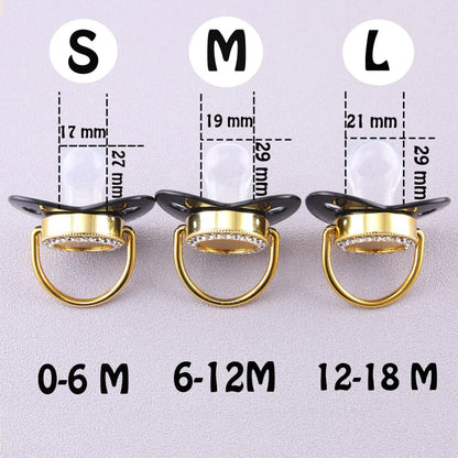 Shining nipple cartoon print baby feeding pacifier Silicone baby nipple  Baby soothing nipple  newborn sucking  0-12M