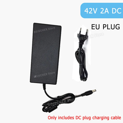 42V 54.6V 2A Battery Power Adapters For Lithium Battery Pack AC100-240V 36V 48V 2A Lithium Battery Charger 5 Plugs EU / US Plug