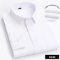 Men's Long Sleeve Shirt High-quality Fashion Casual Print Plaid Stripe Single Pocket Fit Business Formal Office Four Season Top