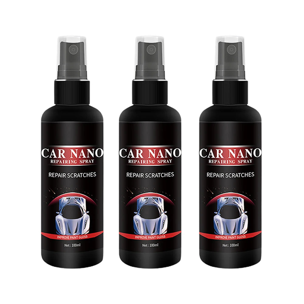 1/2/3PCS Car Nano Repairing Spray Fast Repair Scratches Repairing Polish Spray for Auto Detailing Glasscoat Car Polish