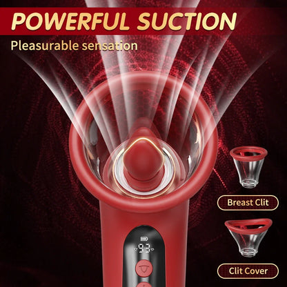 APP Control Clitoral Sucker Vibrator Tongue Licking Nipple Vagina Massager Clit Stimulator Female Masturbation Sex Toy for Women