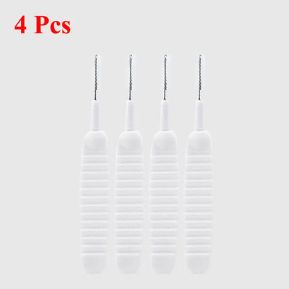 Bathroom Shower Head Cleaning Brush White Small Brush Pore Gap Clean Anti-clogging Nylon For Kitchen Toilet Phone Hole