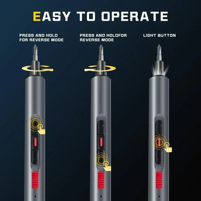 CreationSpace Cordless Electric Screwdriver Set 3 Torque Settings 29/42  in 1 Precision Screwdriver for Phones Watches Repair