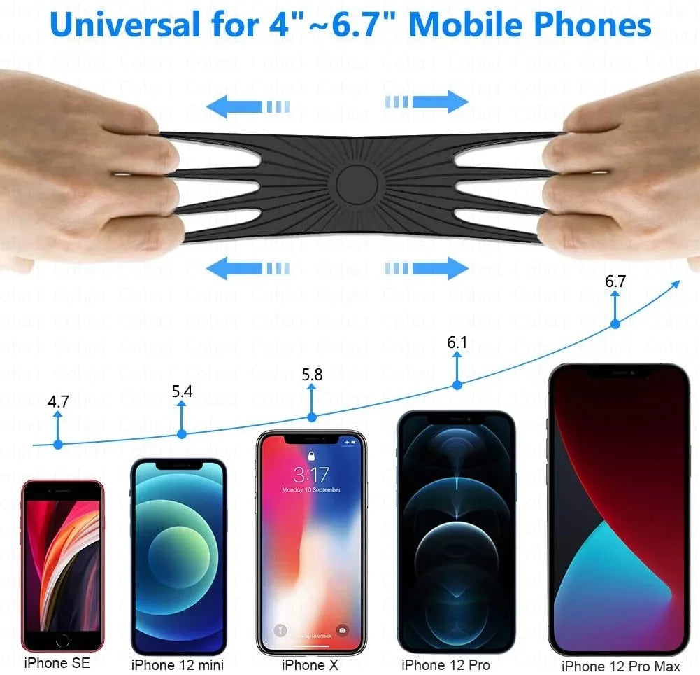 Universal Phone Silicone Holder Bicycle Motorcycle Mobile Buckle Pull Non-slip Adjustable Bike Handle GPS Mount barracket Stand