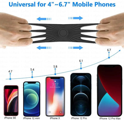 Universal Phone Silicone Holder Bicycle Motorcycle Mobile Buckle Pull Non-slip Adjustable Bike Handle GPS Mount barracket Stand