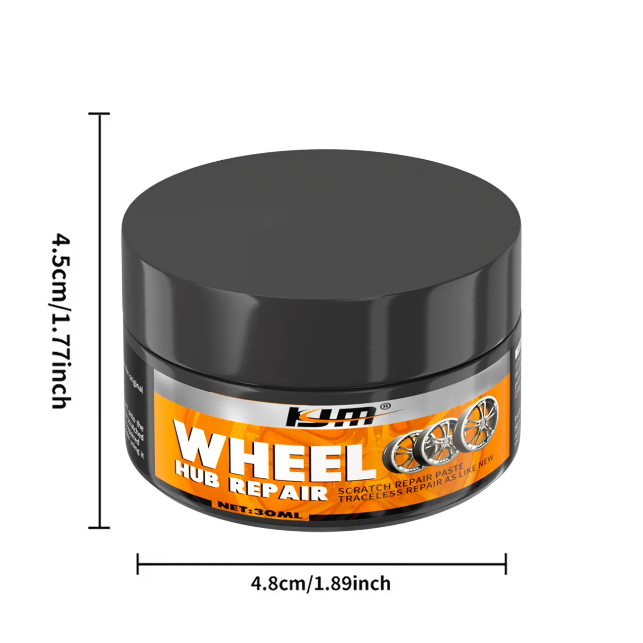 KJM 30g Alloy Wheel Scratch Remover And Oxidation Restorer Paste Repair for Car Rims Wheel Hub Care
