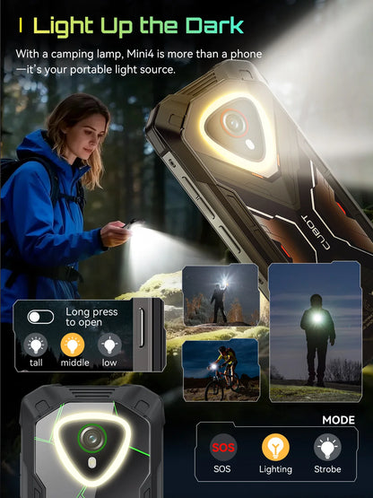 Mini Smartphone Android 15 Cubot KingKong MINI 4, 4.7-Inch Screen, 90Hz, 4700mAh Battery, Up to 20GB RAM+256GB ROM, Phone, NFC