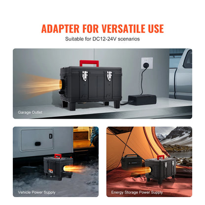 SucceBuy 8KW Diesel Heater 12V/24V All in One Diesel Air Heater with Bluetooth APP Control Display Screen and CO Alarm Fast Heating Portable Car Heater for Vehicles and Garage