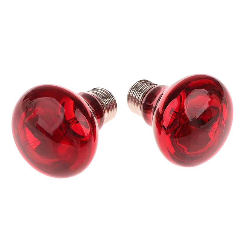 25/40/50/60/75/100W E27 UVA Poultry Bulb Infrared Night Light Day Poultry Heating Bulb For Plants Amphibians Reptile Pets