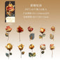 10pcs/1lot Kawaii Scrapbook Sticker Golden Flower Shadow Scrapbooking Supplies Planner Decorative Stationery Sticker
