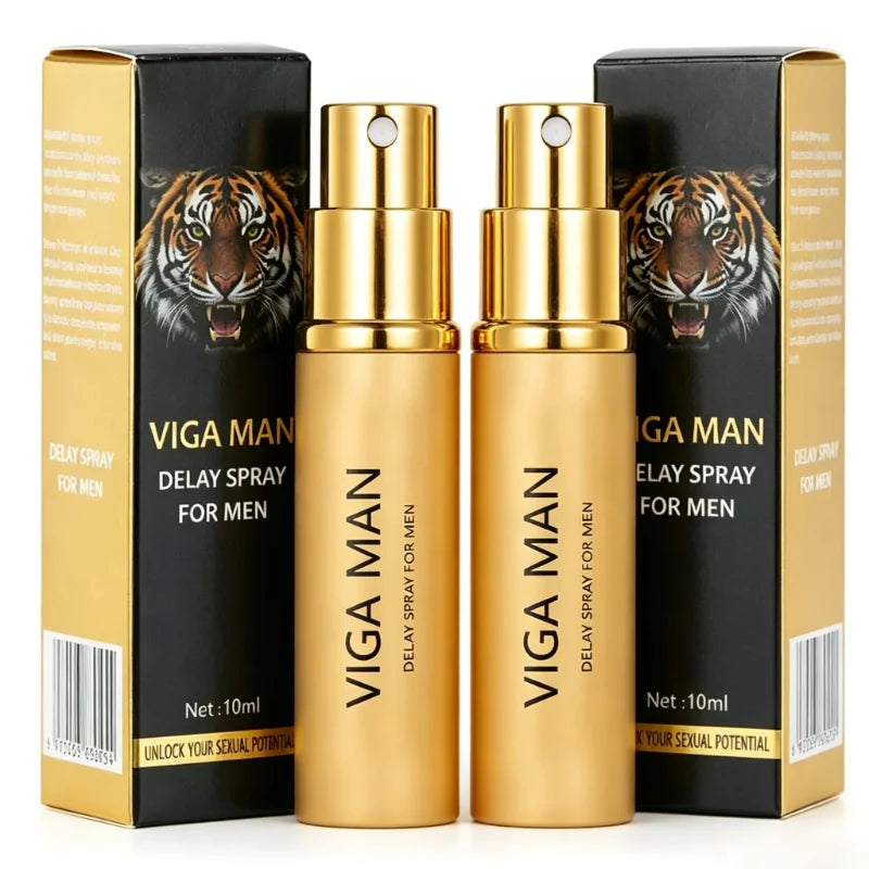 VIGA MAN 10ml Male Stamina Control Spray Anti Premature Ejaculation Long Lasting Portable Gentle External Care For Men