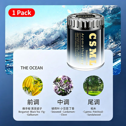 2026 New Gardenia Triumphal‑Arch Car Air Freshener, Solid Balm Car Perfume, Long‑Lasting Car Fragrance for Men & Women