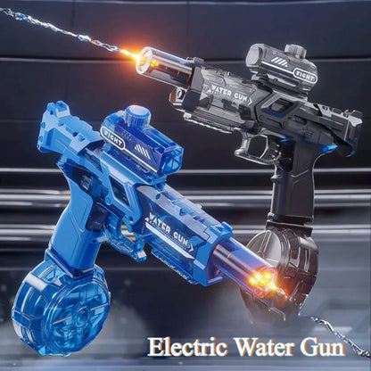 Simulated Flame Electric Water Gun Toys with Lighting & Smoking Effect Summer Outdoor Beach Pool Fight Game for Adults Children