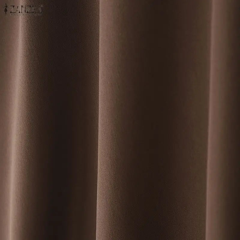 ZANZEA Elegant Maxi Skirts 2026 Women Elastic Waist Jupes Casual Faldas Saia Belted High Waist Fashion Solid Street Overskirts