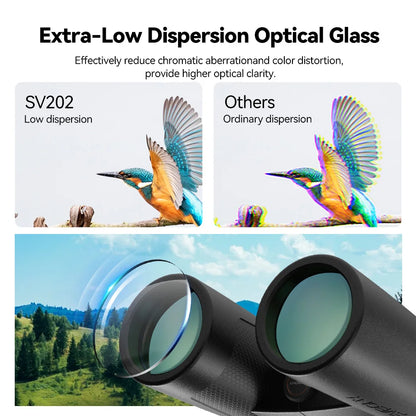 Svbony SV202 Upgraded Wide-angle ED Binoculars 8x32/8x42/10x42 Bak4 Prism IPX7 Waterproof Fogproof for Bird Watching Camping