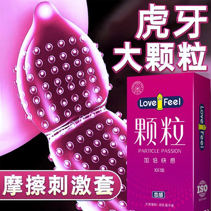 5D Dotted Condoms with Mustache Ribbed G Point Latex Ultra Thin Condom Orgasm Contraceptives Stimulate Vaginal Adults Sex Toys