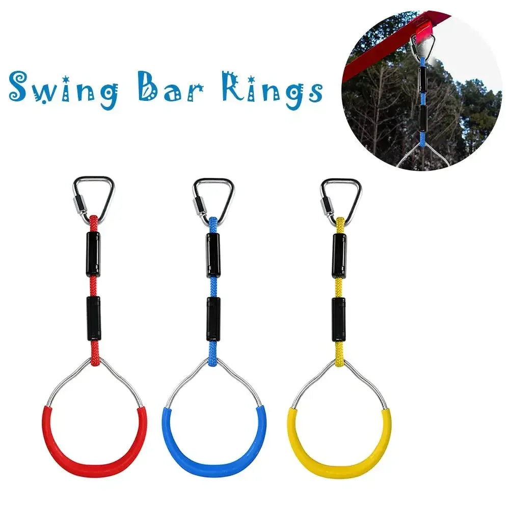 Children's Outdoor Gymnastics Rings Climbing Short Rope Horizontal Bar Children's Grip Strength Training Children's Fitness Toys
