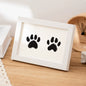 5 Inch Solid Wood Picture Frame Inkless Ink Pad Kit Baby Hand Foot Print Pet Paw Imprint Frame Keepsake Decor Indoor Display