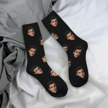 Customized face-shaped socks  Unisex customized socks  Personalized picture socks  Photo socks  Customized socks as gifts
