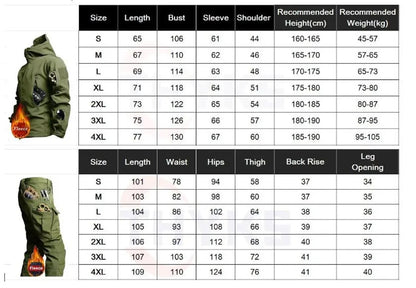 New Men's Winter Jacket Tactical  Sets Fleeced Sharkskin Windproof Waterproof Padding Suits Paintball Uniform Pockets Camo