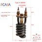FCABA Electric Faucet Heating Element 220V 3000W/3300W Instant Hot Water Heater Parts Stainless Steel Heating Equipment