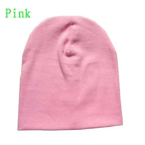 6M-3Y Baby Knitted Hat Scarf Set Solid Color Cotton Hip Hop Beanie Warm Toddler Cap for Boys Girls Spring Autumn Winter