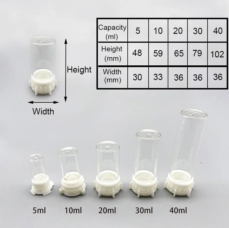 5-40ml Ant Farm Water Tower Anthill Water Bowl for Ant House Workshop Water Feeder Ant Nest Drinking Bottle Drinker