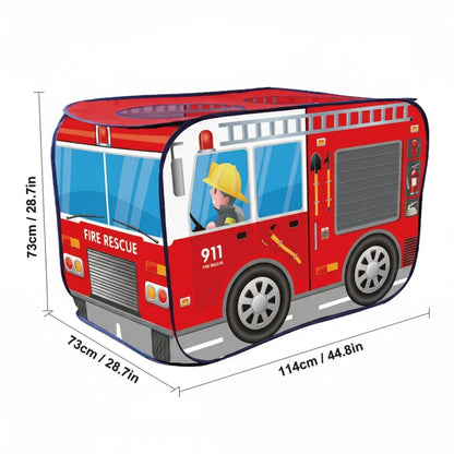 Fun Foldable Play Tent for Kids - Easy to Pop Up, No Assembly Required, Car Design, Durable Polyester and Steel Frame, Playhouse for Boys and Girls, Holiday Gift, Beach Toy
