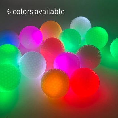 Durable Luminous Golf LED 3-layer Practice Ball Glitter Long Lasting Bright Golf Balls  Glow In The Dark For Night Practice 골프