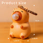 Cute Capybara Squishy Bubble Toy Keychain Decompression Pendant Bag Car Accessory Doll Small Gift for Relief Stress Squeeze Toys