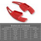 For Audi A3 A4L A5 A8 S3 S5 SQ5 Q7 R8 TT TTS Auto Steering Wheel Rear Shift Paddle Car Shift Equipment Semi Automatic Clutch Red