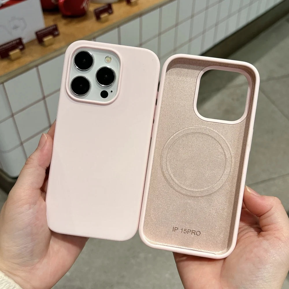 Liquid Silicone Magnetic For Magsafe Wireless Charge Phone Case for iPhone 17 Air 16 15 Plus 14 13 12 11 Pro Max Original Cover