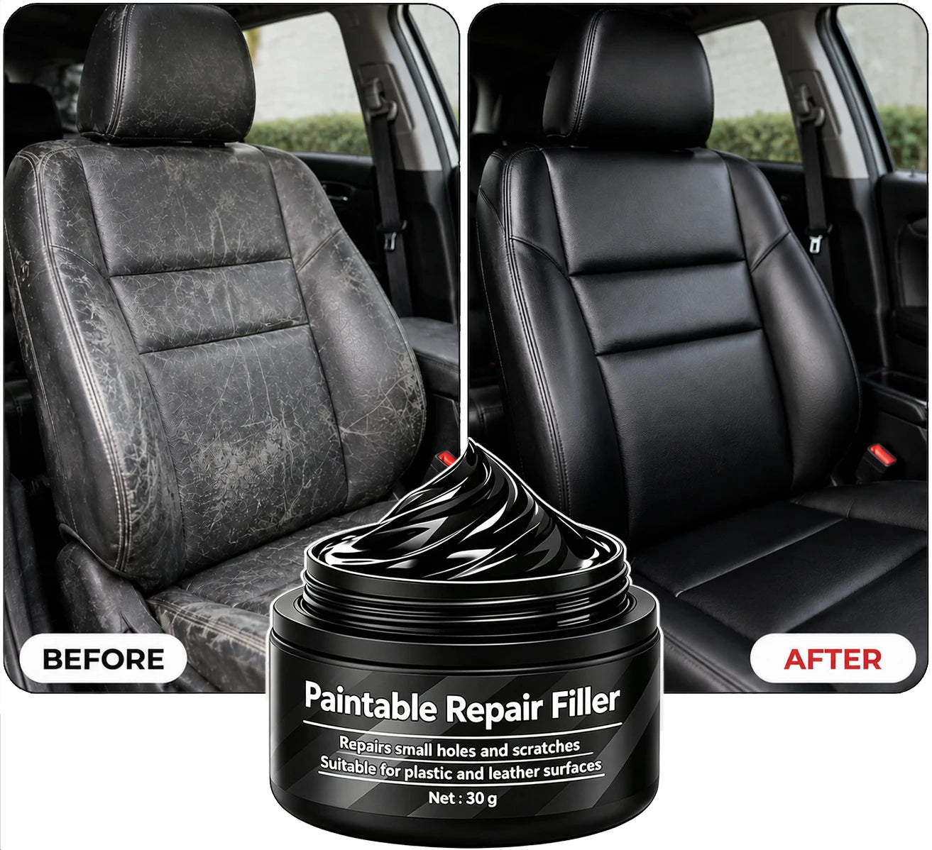 Car Interior Scratch Removal Wax And Care Wax for Plastics And Leather Seats Auto Dashboard Restorer Polish