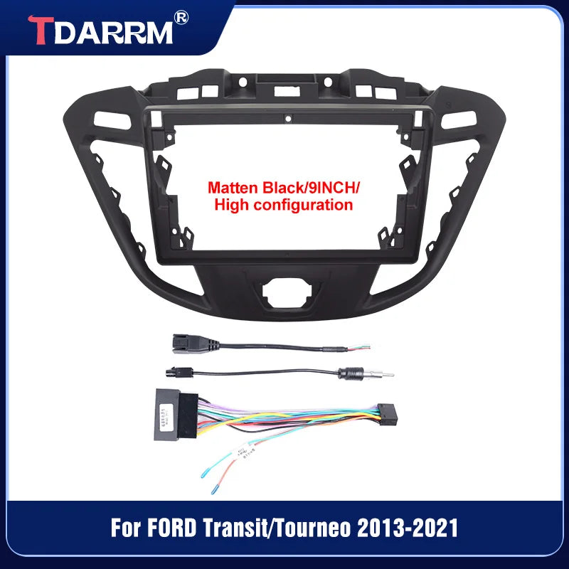For FORD Transit/Tourneo 2013-2021 Car Radio Fascias Android Stereo Player 2 Din Head Unit Panel Dash Frame Installation Trim