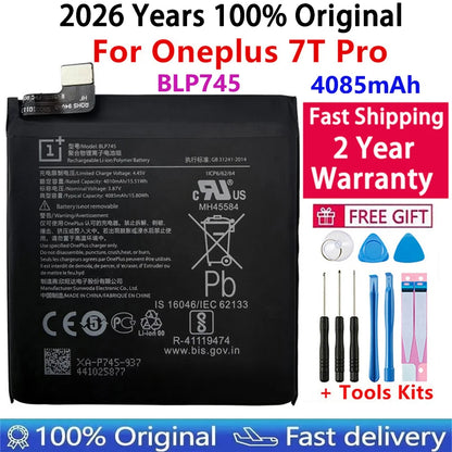 Original Battery For Oneplus one 1+ For OnePlus 1 2 3 1+3 One Plus Nord 2 N10 X 3 3T 5 5T 6 6T 7 7T 8 8T 9 9R Pro Plus Batteries