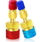 R134A Low High Auto Car Quick Coupler Connector Brass Adapters Car Air Conditioning Refrigerant Adjustable AC Manifold Gauge