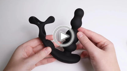 Anal Vibrator 360 Rotate Anal Beads Male Prostate Massager with Cock Ring Wireless Control Vibrating Butt Plug Sex Toys for Men