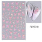 Black and White Love Flowers Line Art 3D Stickers Nail Decals Nail Art Accessories Butterfly Rose Nail Stickers Nail Sliders