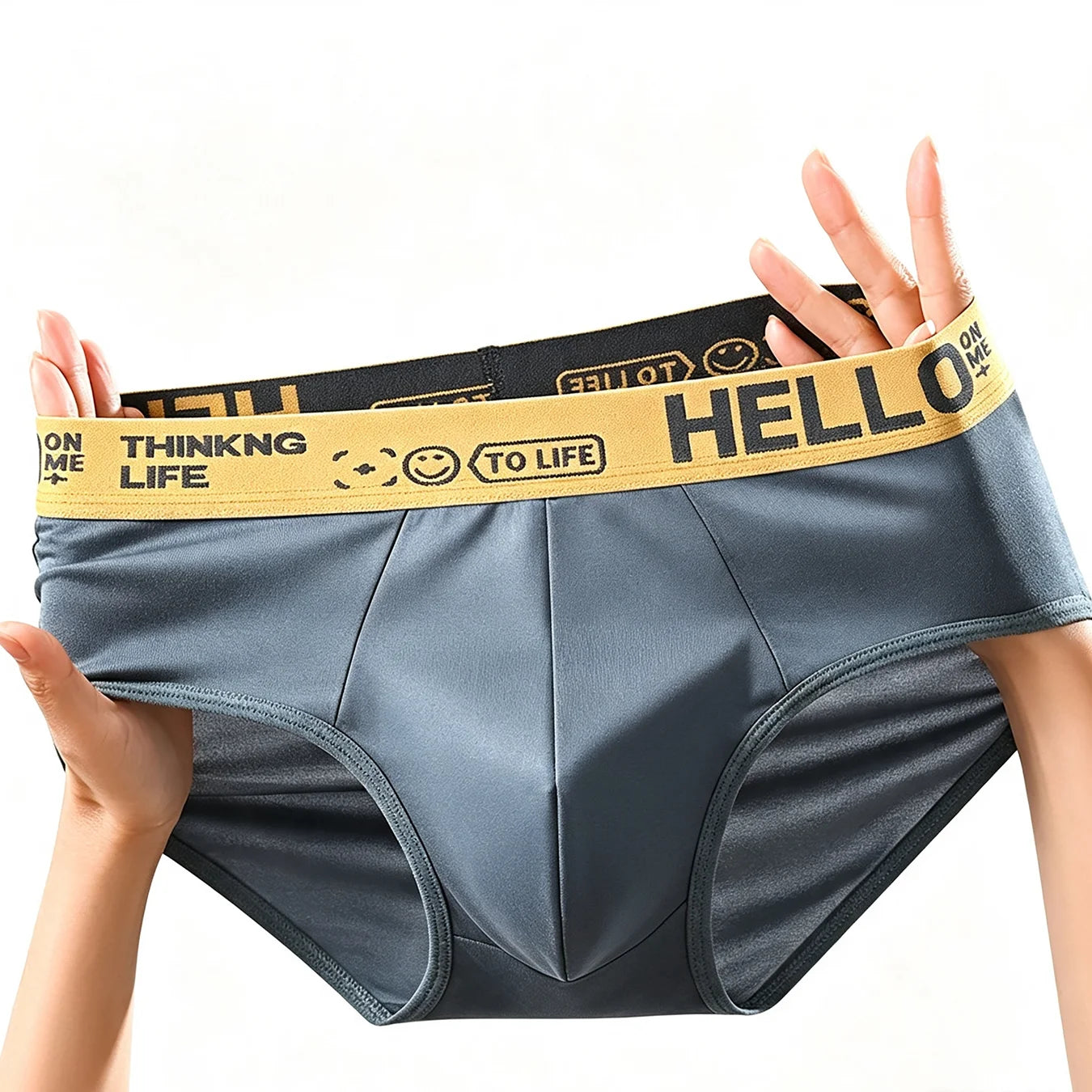 5Pcs Men's Underwear Summer Men Briefs Male Large Size XS-XL Boy Comfortable Solid Underpants Fungi-Proofing Men Panties