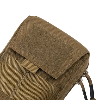 Tactical EDC Molle Pouch Waist Pack Utility Pouches Multifunction Double Zipper Waist Bag Hunting Tool Pouch
